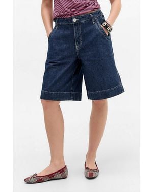 Damson Madder Indigo Annie Denim Shorts - Blue