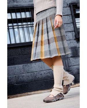 Out From Under Button-down Leg Warmers - Blue