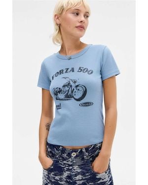 Urban Outfitters Uo Blue Forza Bike Baby T-shirt