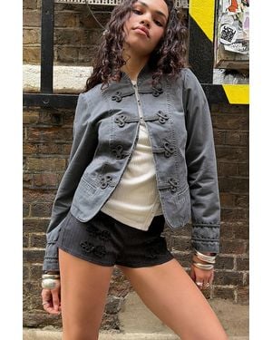 Kimchi Blue Cassie Military Jacket - Grey