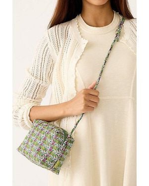 Vera Bradley Quilted Cotton Blake Crossbody Bag - Natural