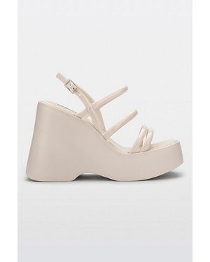 Melissa Jessie Jelly Platform Heels - Natural