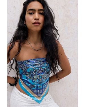 Urban Outfitters Uo Turquoise Scarf - Blue