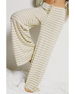 Out From Under All Nighter Striped Pj Trousers - Natural