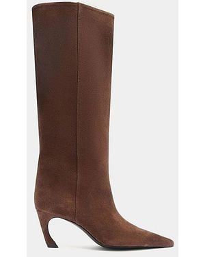 SCHUTZ SHOES Lexi Mid Ankle Boots - Brown