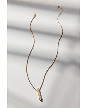 Urban Outfitters Bar Pendant Waterproof Necklace - Gray
