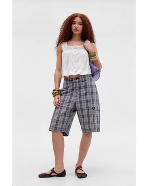 Kimchi Blue Lace Strap Blouse - Blue