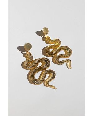 Sigfus Designs Snake Earrings - Metallic