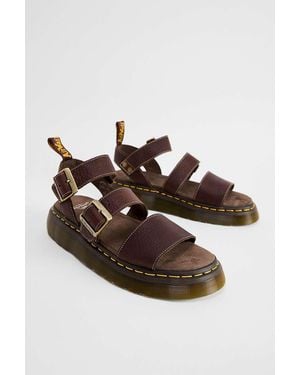 Dr. Martens Brown Gryphon Quad Sandals