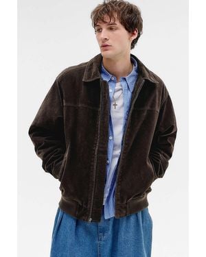 BDG Chocolate Eric Faux Suede Jacket - Black