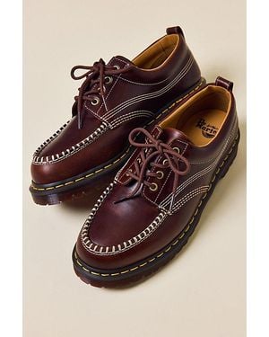 Dr. Martens Lowell Leather Moc Toe Shoes - Brown