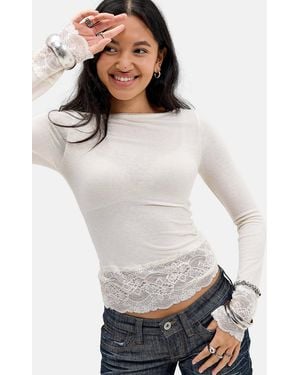 Out From Under Ivory Lydia Fitted Top - White