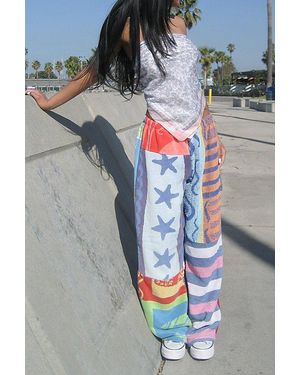 Arc Vintage Reworked Towel Pieced Pants - Gray