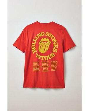 Urban Outfitters The Rolling Stones '78 Tour Graphic Tee - Red