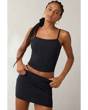 Vintage & ReMADE by UO Remade By Uo Remnants Ribbed Knit Cami - Black