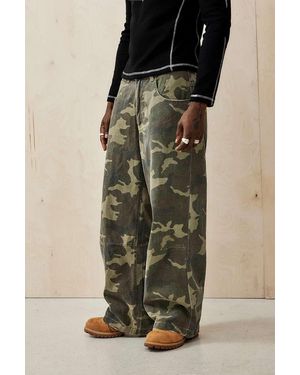 Jaded London Camo Colossus Jeans - Green