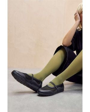 Out From Under Coloured Tights - Black