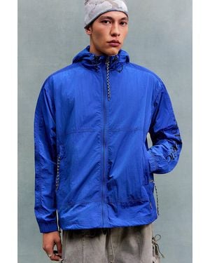 No Problemo Blue Contrast Nylon Jacket