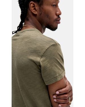 Standard Cloth Paco Slim Slub T-shirt - Green