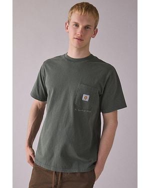 Rhythm Vintage Wash Pocket Tee - Gray