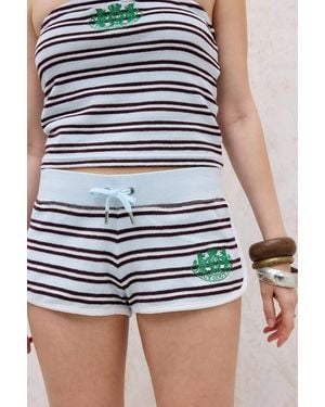 Juicy Couture Blue Towelling Booty Shorts