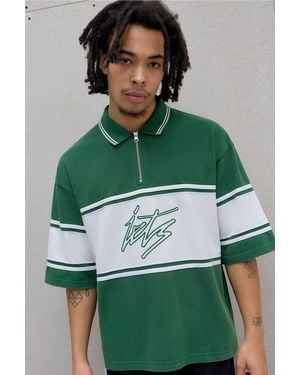 iets frans... Green Pique Tennis Polo Shirt