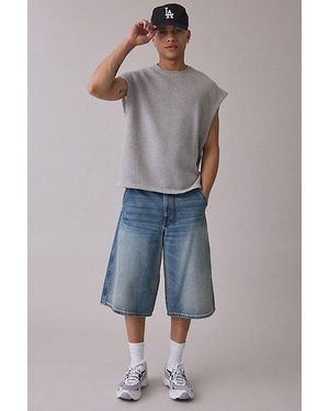 Standard Cloth Pregame Pump Cover Sleeveless Sweatshirt - Blue