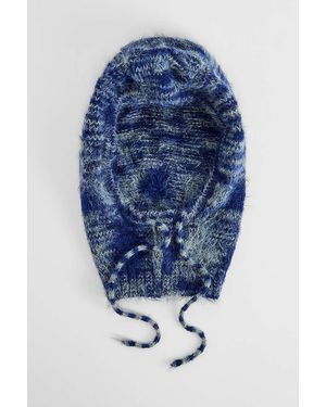 Urban Outfitters Uo Blue Fluffy Twist Hood