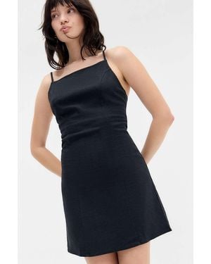 Silence + Noise Silence + Noise Meghan Backless Mini Dress - Blue