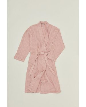 Hawkins New York Simple Waffle Robe - Pink
