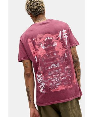 Urban Outfitters Uo Red Japanese Tower T-shirt