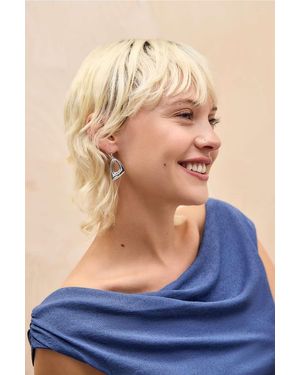 Urban Outfitters Uo Triangle Earrings - Blue
