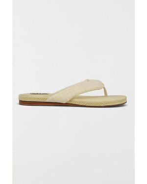 MIA Mia Aleena Gingham Thong Sandal - White