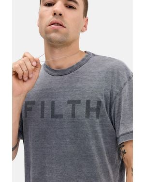 Jaded London Grey Filth Relaxed T-shirt