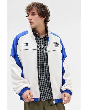 iets frans... White Atlas Sports Fleece Jacket - Blue