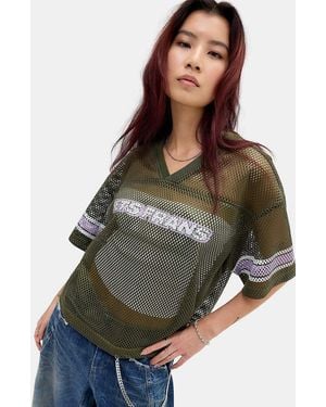 iets frans... Oversized Airtex Jersey T-shirt - Black