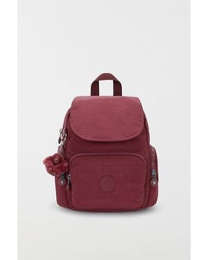 Kipling City Zip Nylon Mini Backpack - Red