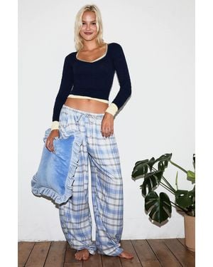 Out From Under Girls Night In Pyjama Trousers - Blue