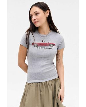 Urban Outfitters Uo Portofino Car Short Sleeve Baby T-shirt - White