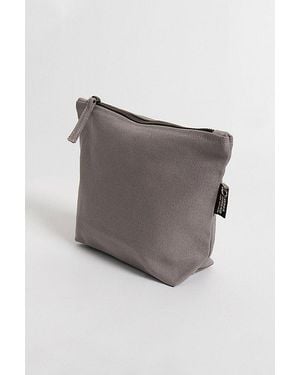 Terra Thread Organic Cotton Canvas Zippered Pouch - Gray