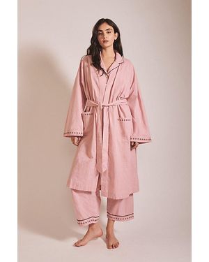 TBCo Cotton & Linen Robe - Pink