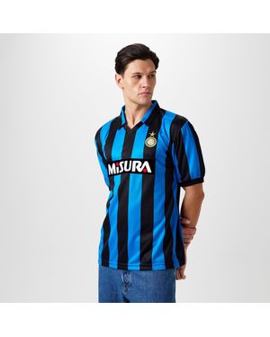 Score Draw Scoredraw Inter Milan Retro Home Shirt 90 Adults - Blue