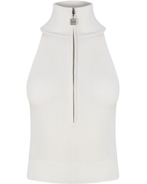 HUGO Selso 10260960 01 Jumper Vest - White