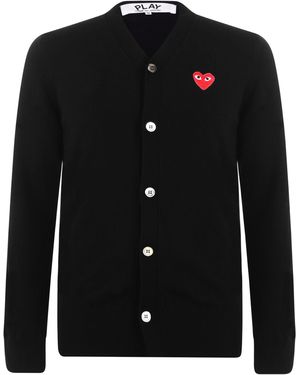 COMME DES GARÇONS PLAY Peeping Heart Cardigan - Black