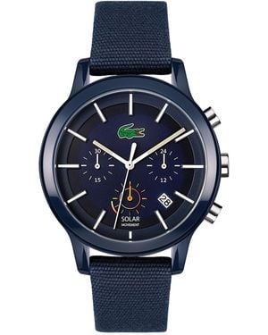 Lacoste Solar Stainless Steel Fashion Analogue Solar Watch - Blue