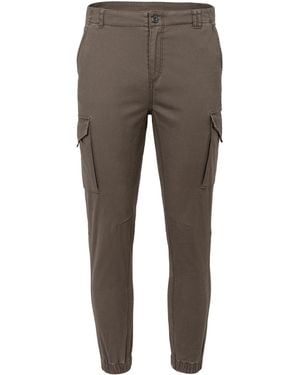 Fabric Cargo Trousers - Grey