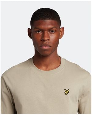 Lyle & Scott Long Sleeve Logo T Shirt - Brown