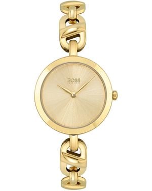 BOSS Ladies Chain Ip Chain Link Watch - Metallic