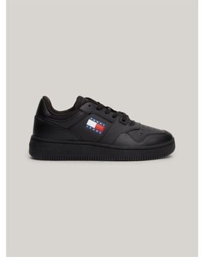 Tommy Hilfiger Essential Retro Basketball Trainers - Black