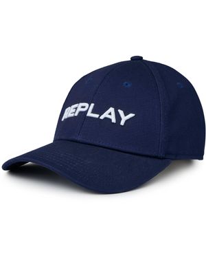 Replay Logo Cap - Blue